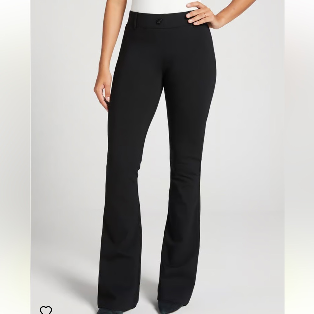 Betabrand Classic Dress Pants Yoga Pants Black Petite Medium NWT Bootcut